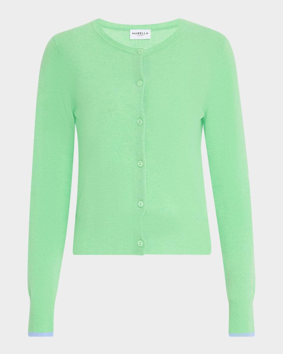 Orlanda1 Crewneck Wool-Cashmere Cardigan